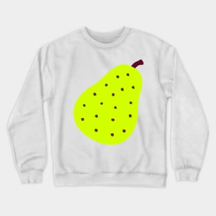 Pear Emoticon Crewneck Sweatshirt